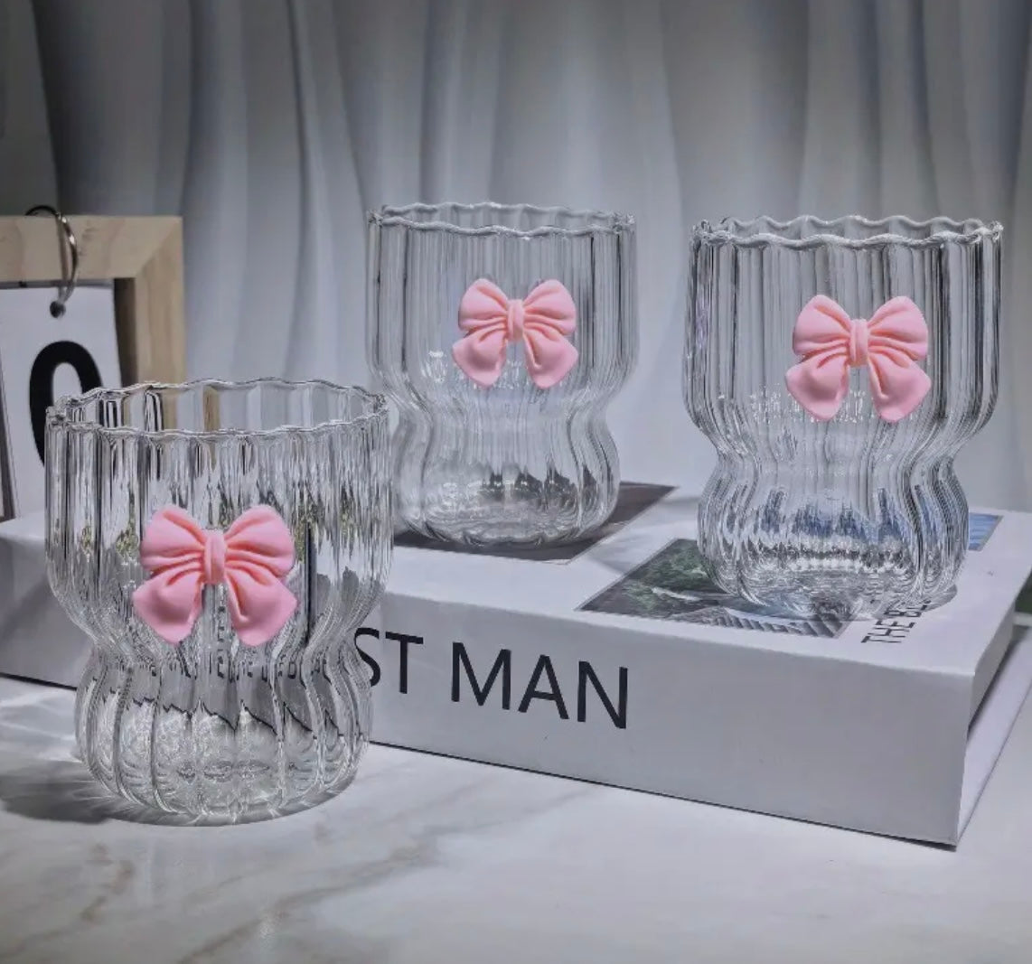 Rosie Bow Wave Glass Duo