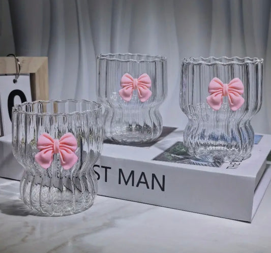 Rosie Bow Wave Glass Duo