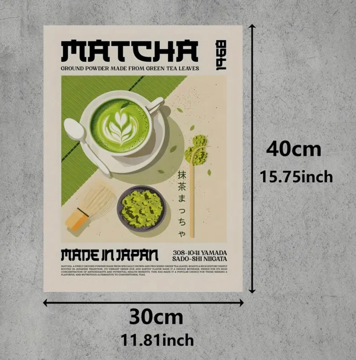 Zen Matcha Wall Art Poster
