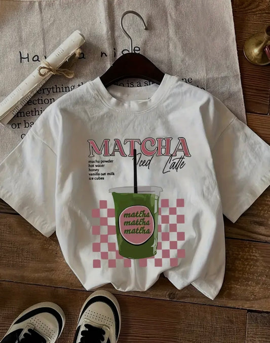 Matcha Iced Latte Graphic Tee