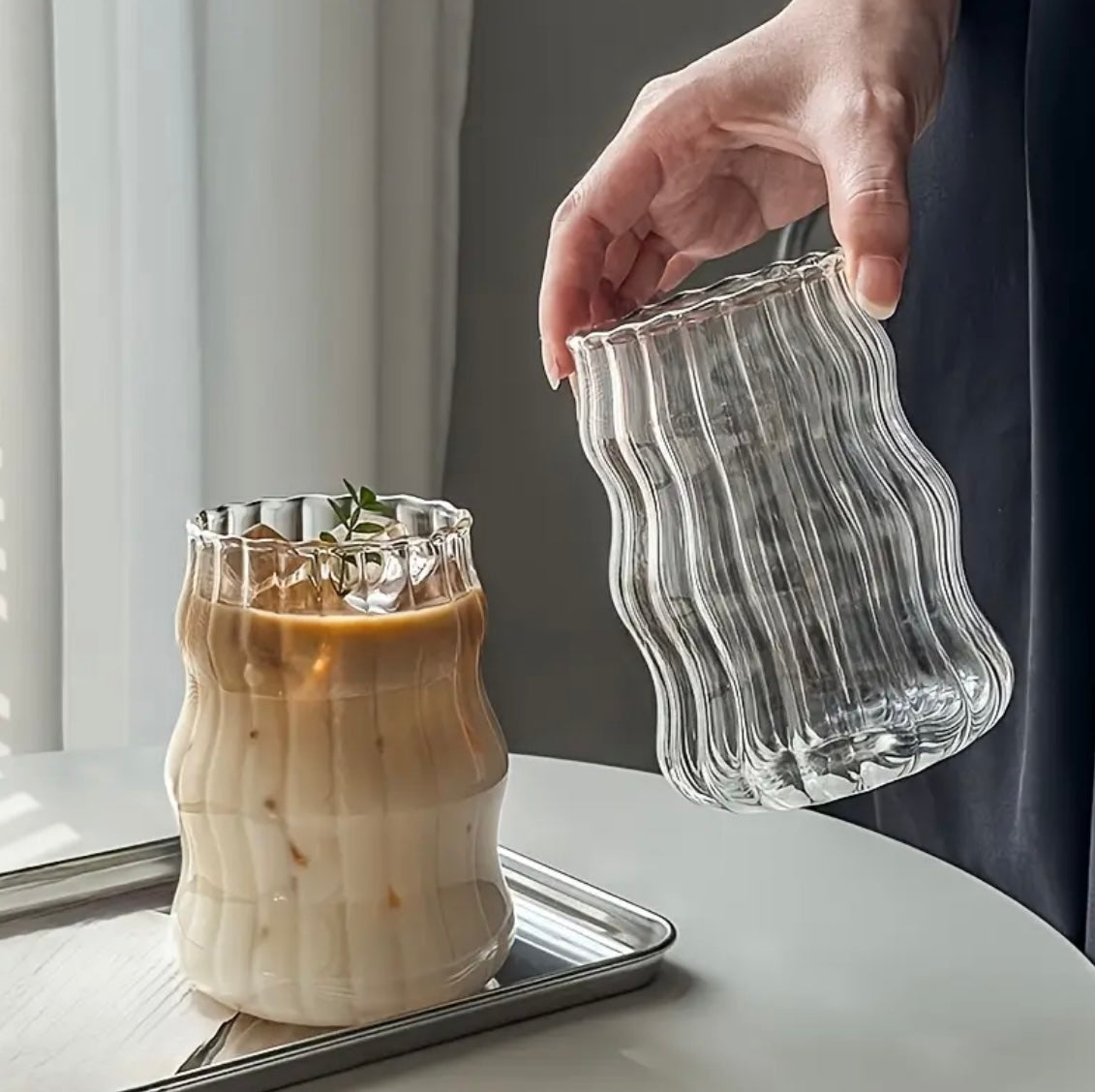Ribbed High Glass Duo