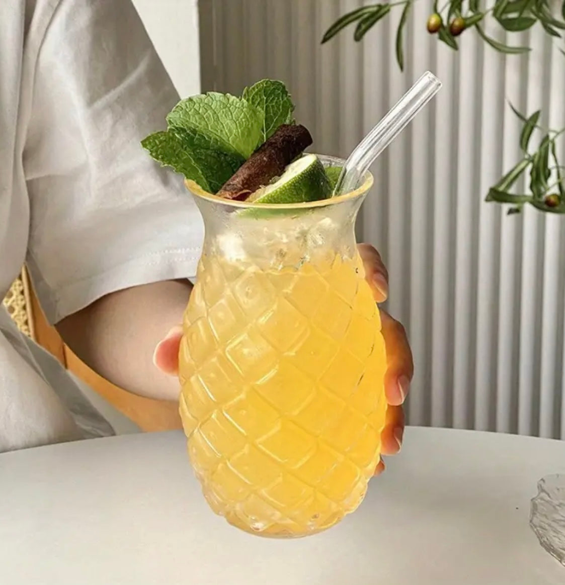 Tropical Pineapple Glass - Set of 4