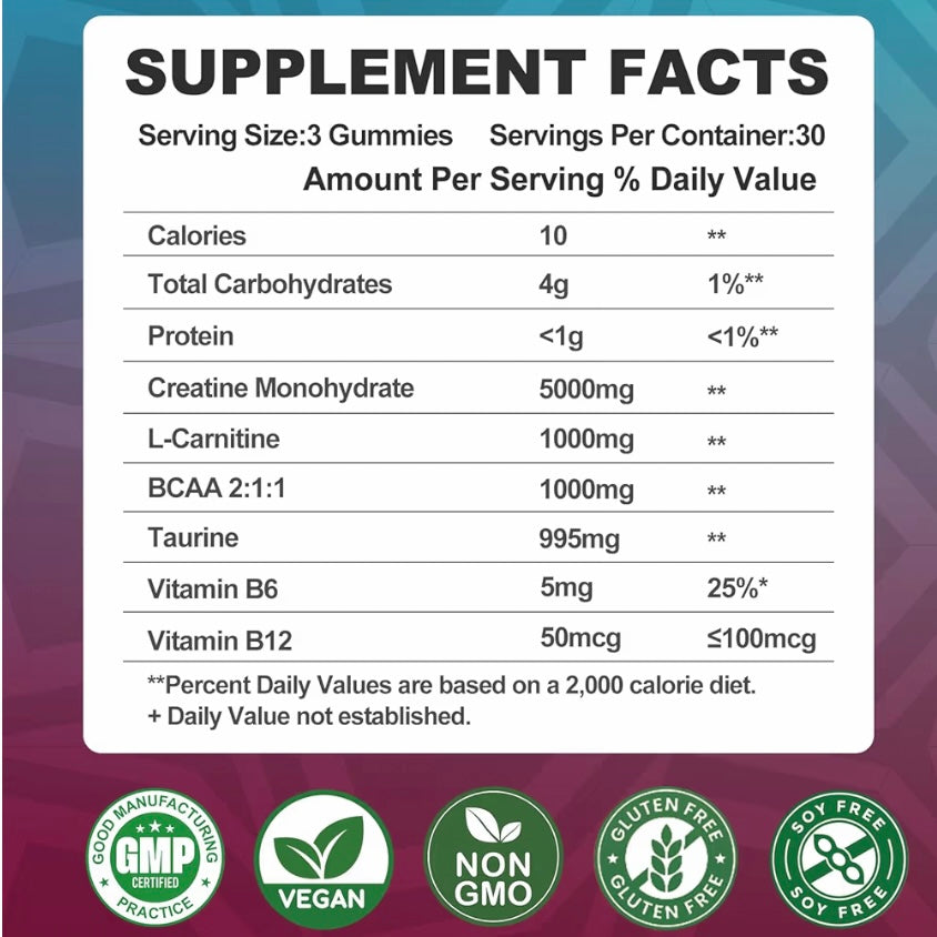 Creatine gummies - Mixed berry