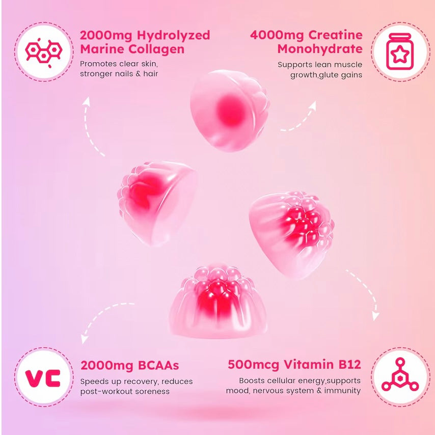 Creatine gummies - Strawberry lemon