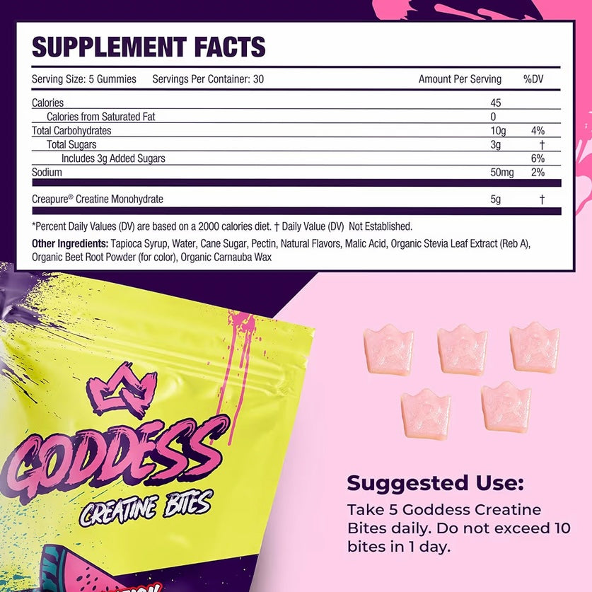Goddess creatine gummies - Wild watermelon