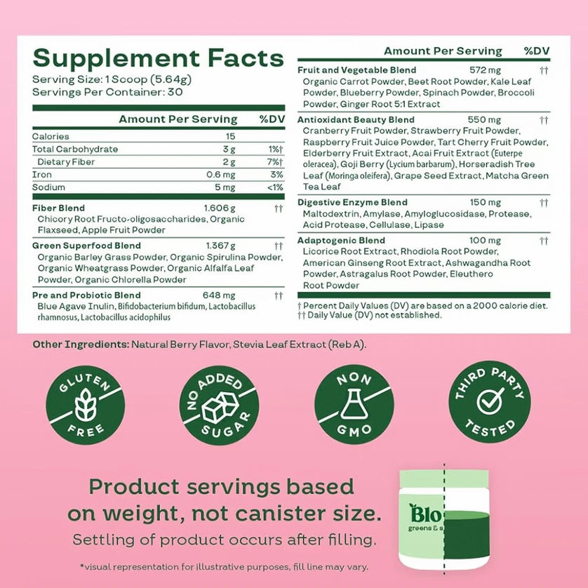 Nutrition greens & superfood powder - Berry