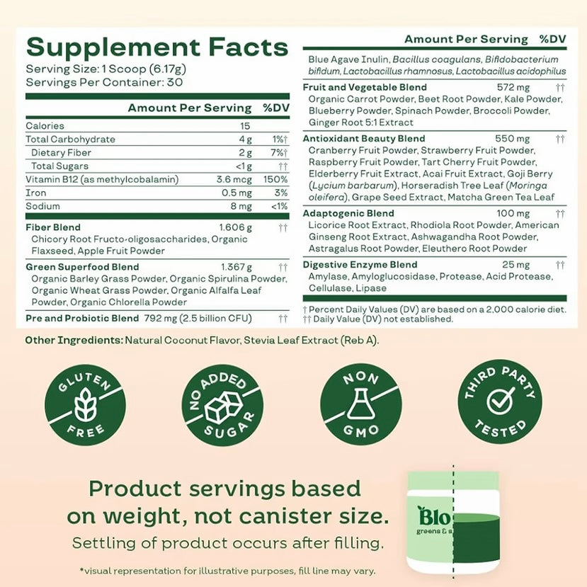 Nutrition greens & superfood - Coconut