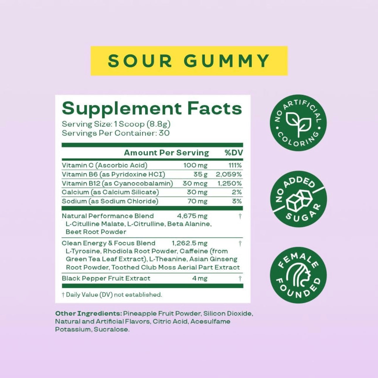 High energy pre-workout - Sour Gummies