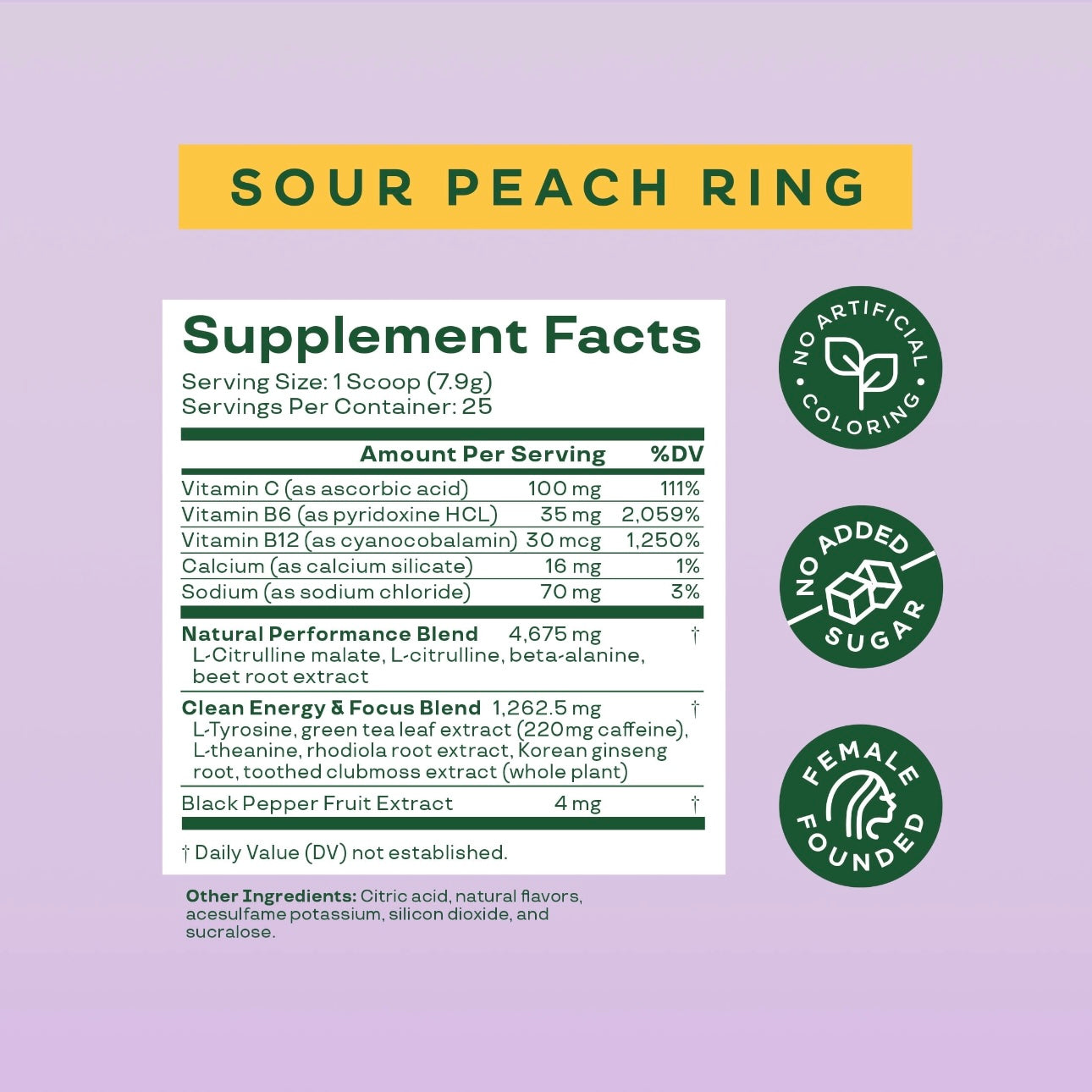 High energy pre-workout - Sour peach Rings