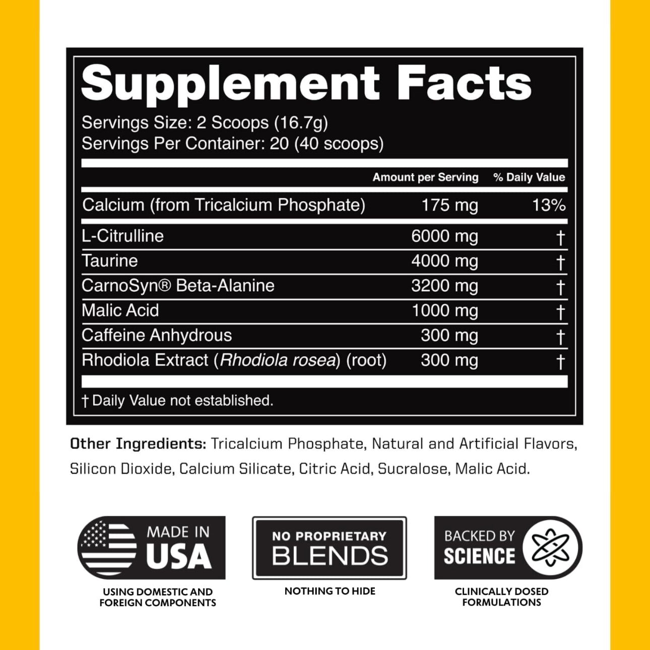 Pre-Workout caffeine-free - Pina Colada