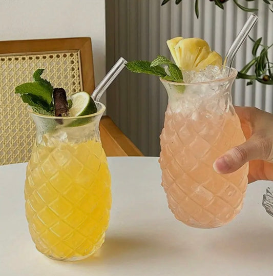 Tropical Pineapple Glass - Set of 4