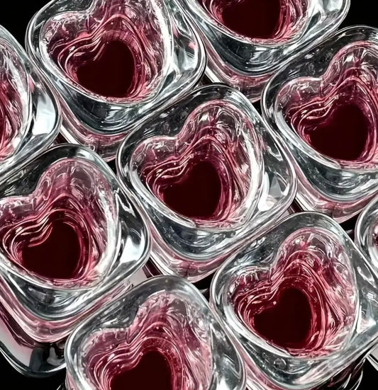 Heart Shot Glasses - Set of 3
