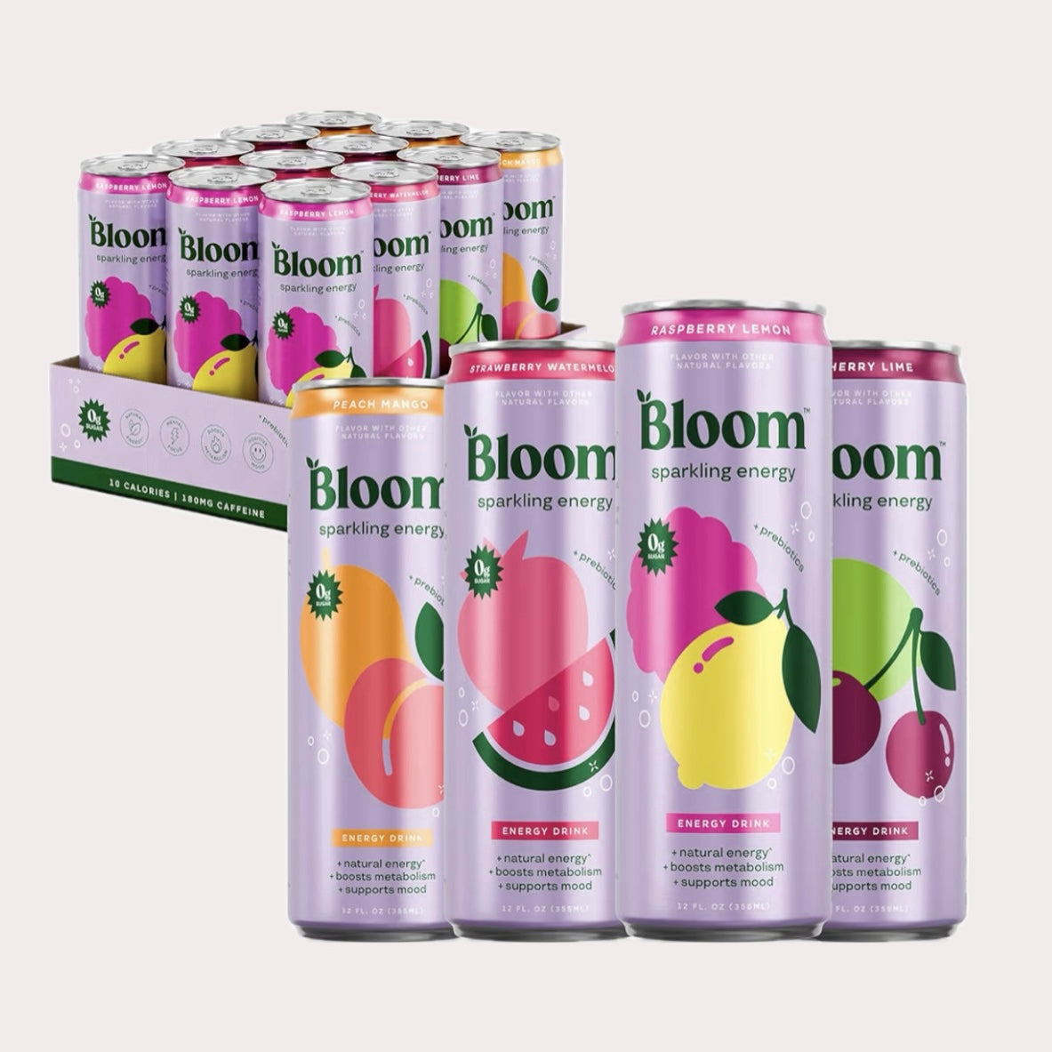 Nutrition sparkling energy drink - Variety pack