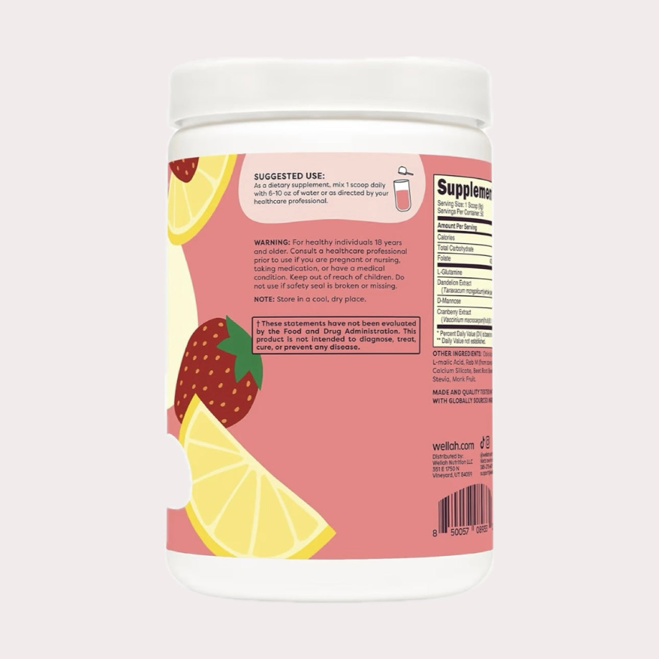 L-Glutamine - Strawberry Lemonade