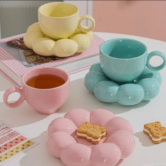 Flower Ceramic Cup