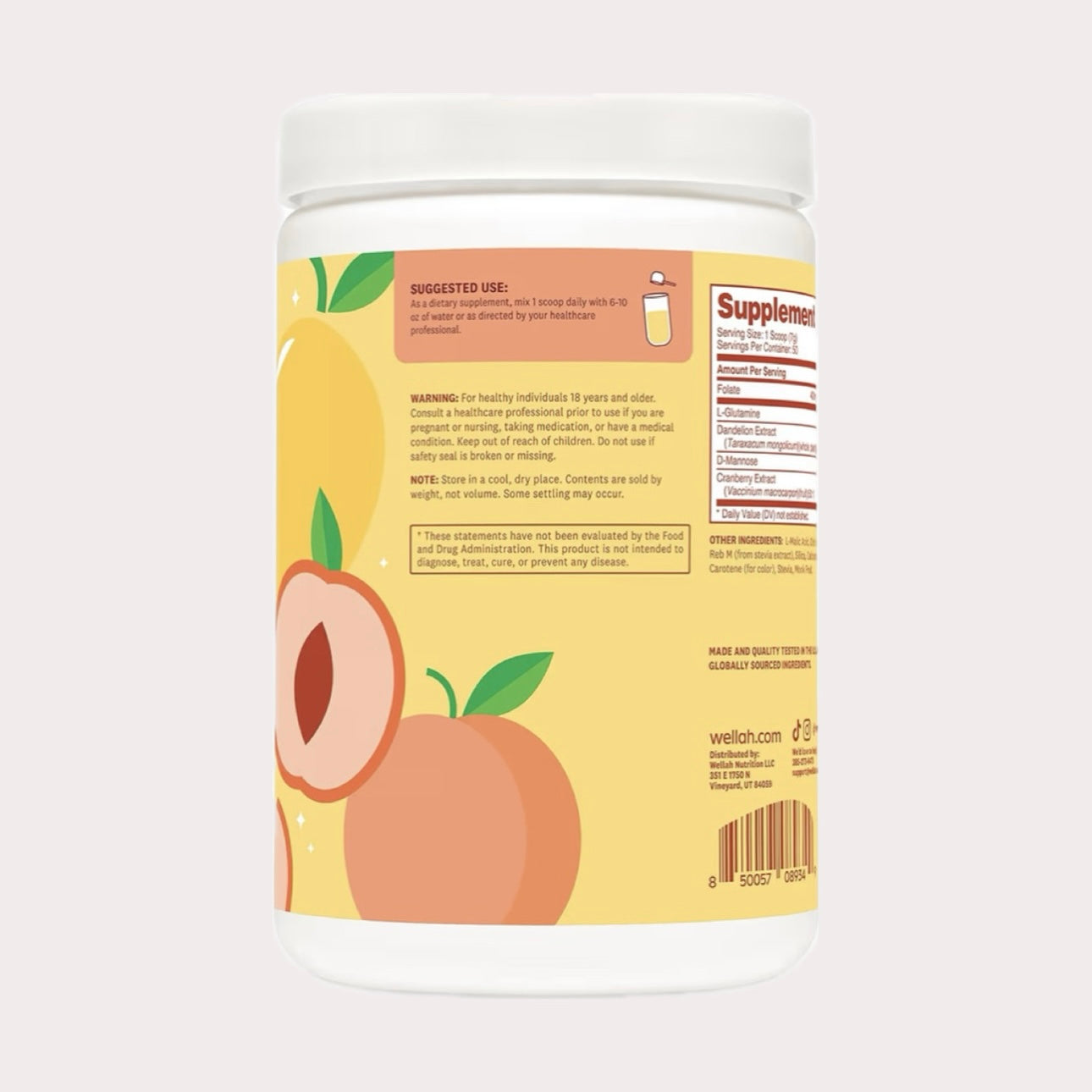 L-glutamine - Peach mango