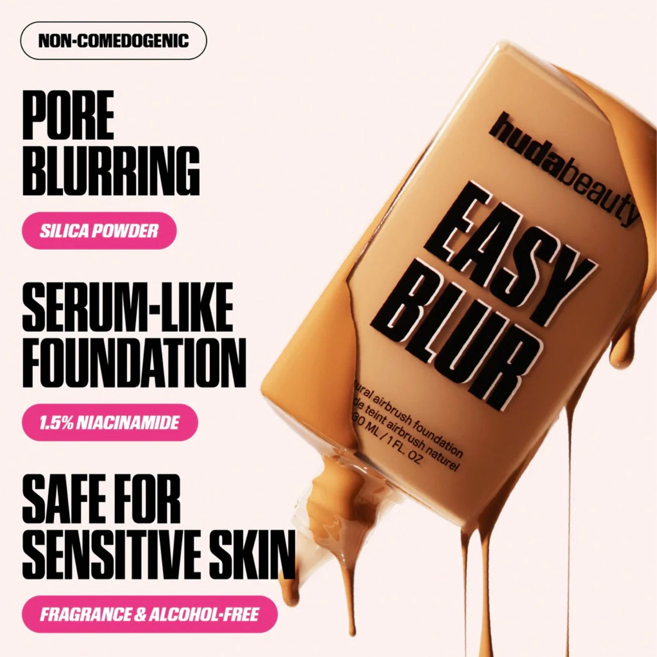 Easy Blur Natural Airbrush Foundation With Niacinamide