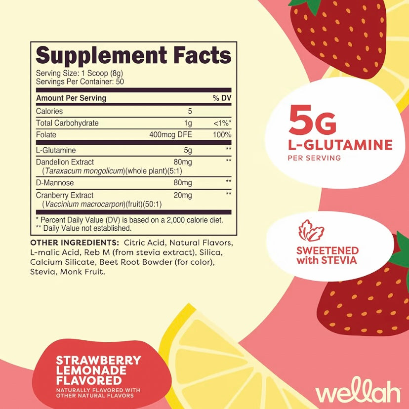 L-Glutamine - Strawberry Lemonade