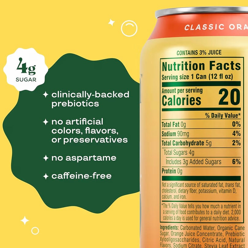 Prebiotic soda - Orange