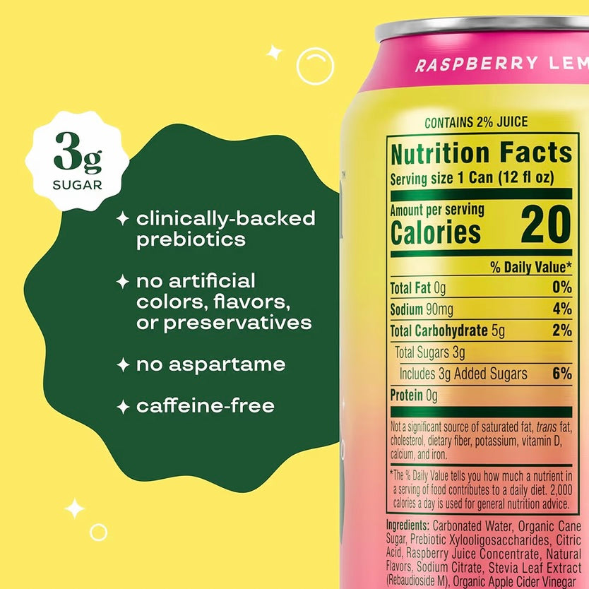 Prebiotic Soda - Raspberry lemon