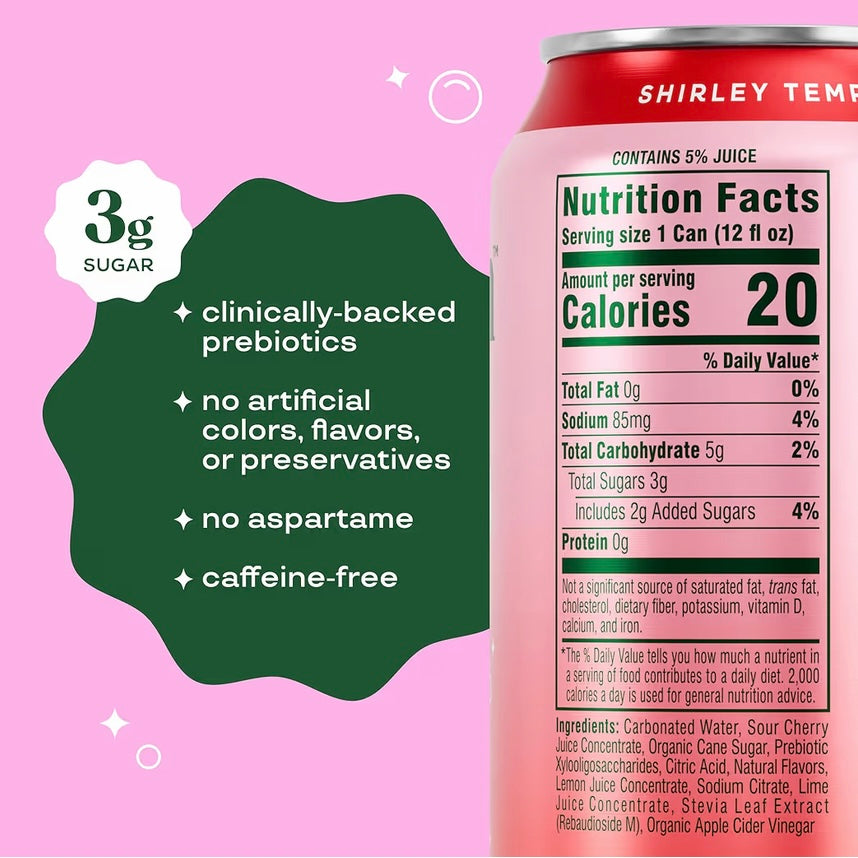 Prebiotic soda - Shirley temple