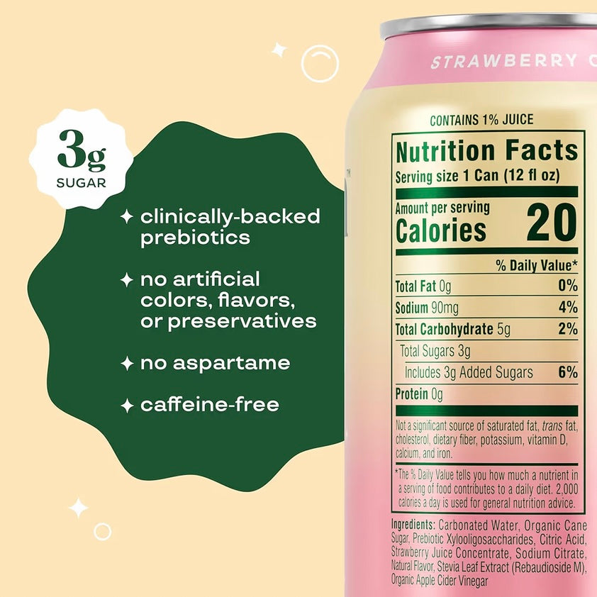 Prebiotic soda - Strawberry cream