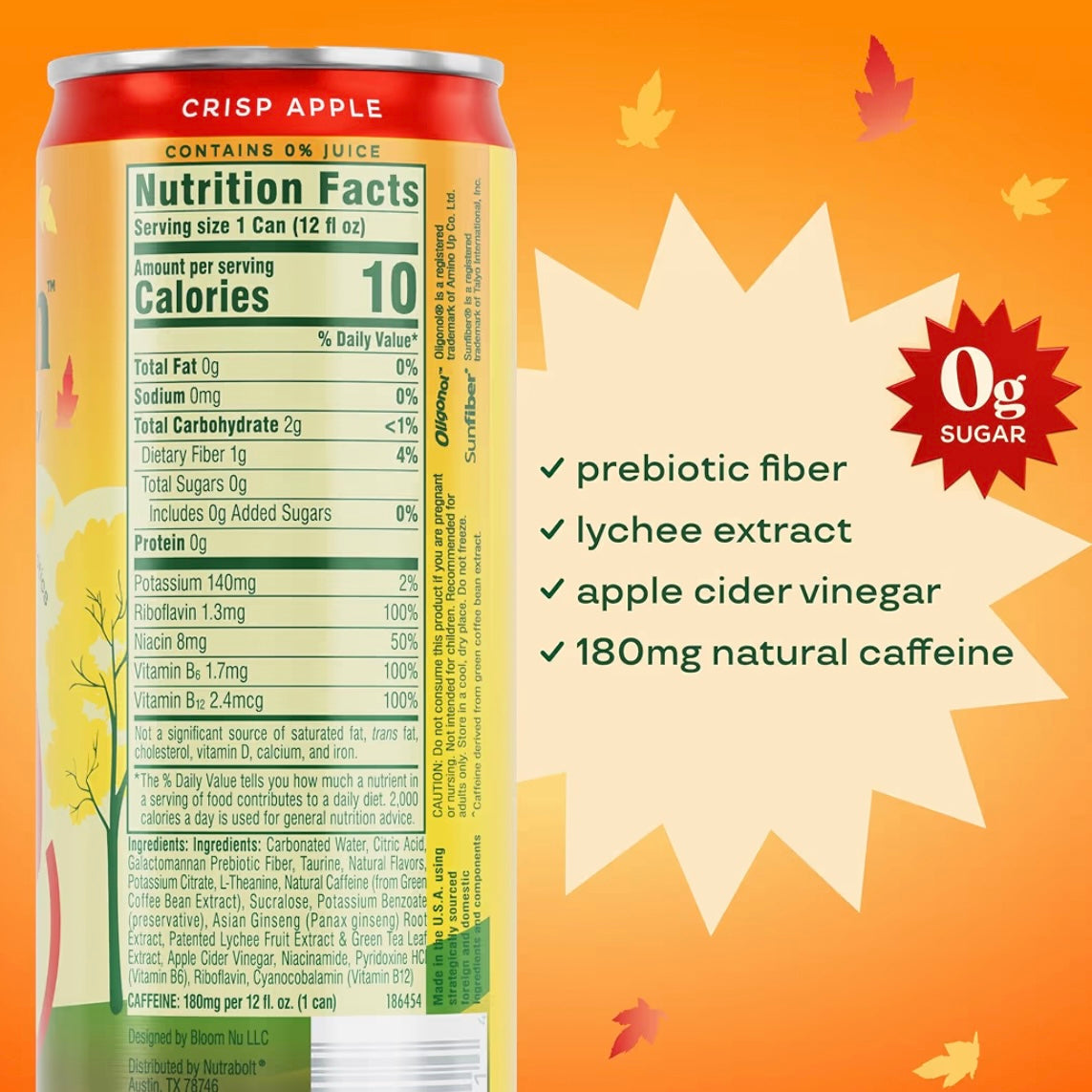 Nutrition sparkling energy drink - Crisp apple