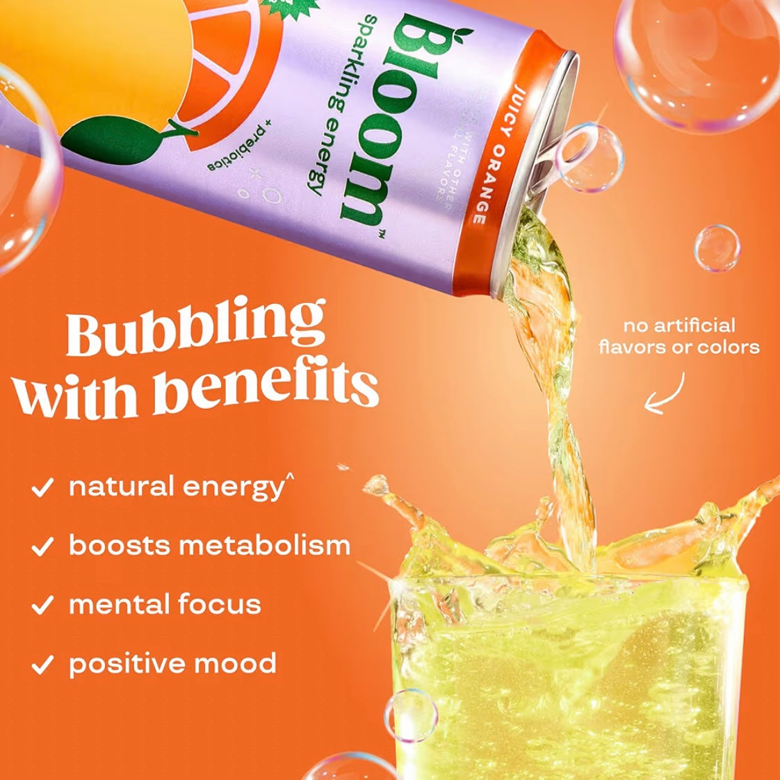 Nutrition sparkling energy drink - Juicy orange