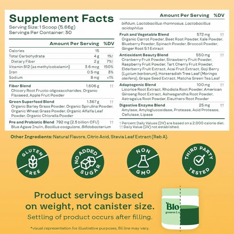 Nutrition greens & superfood powder - Mango