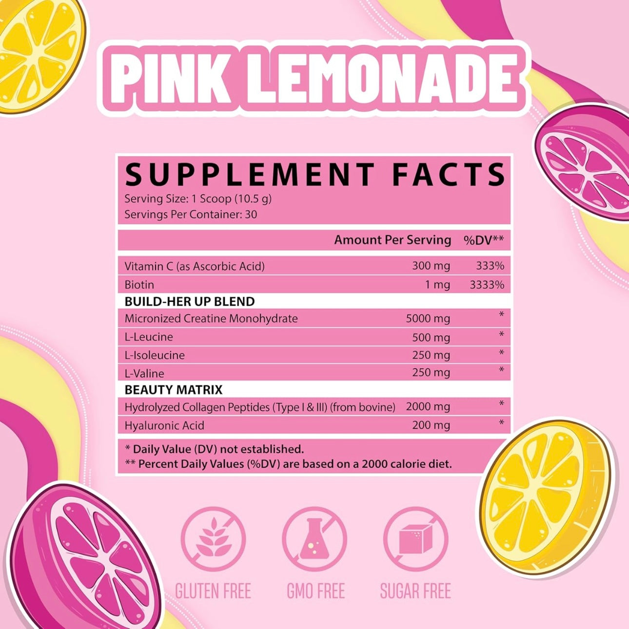 Creatine powder - Pink lemonade