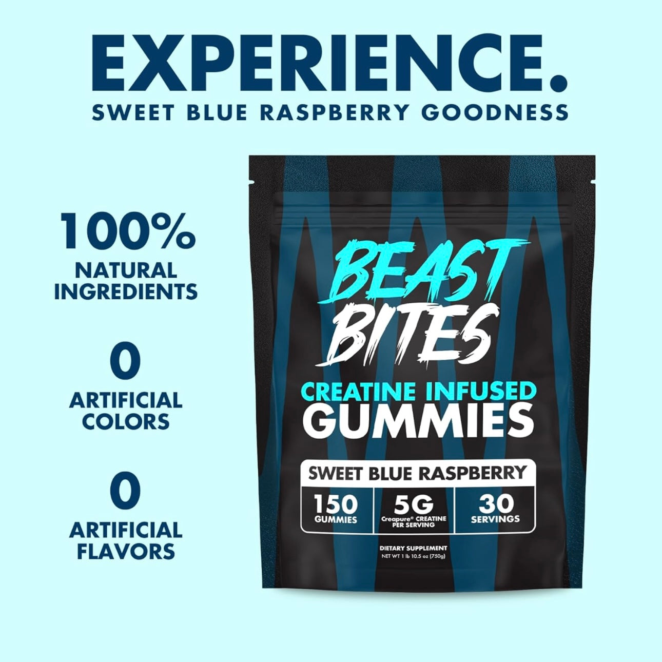 Beast creatine gummies - Blue raspberry