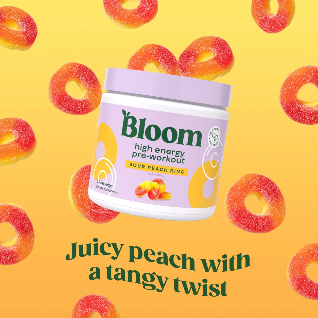 High energy pre-workout - Sour peach Rings