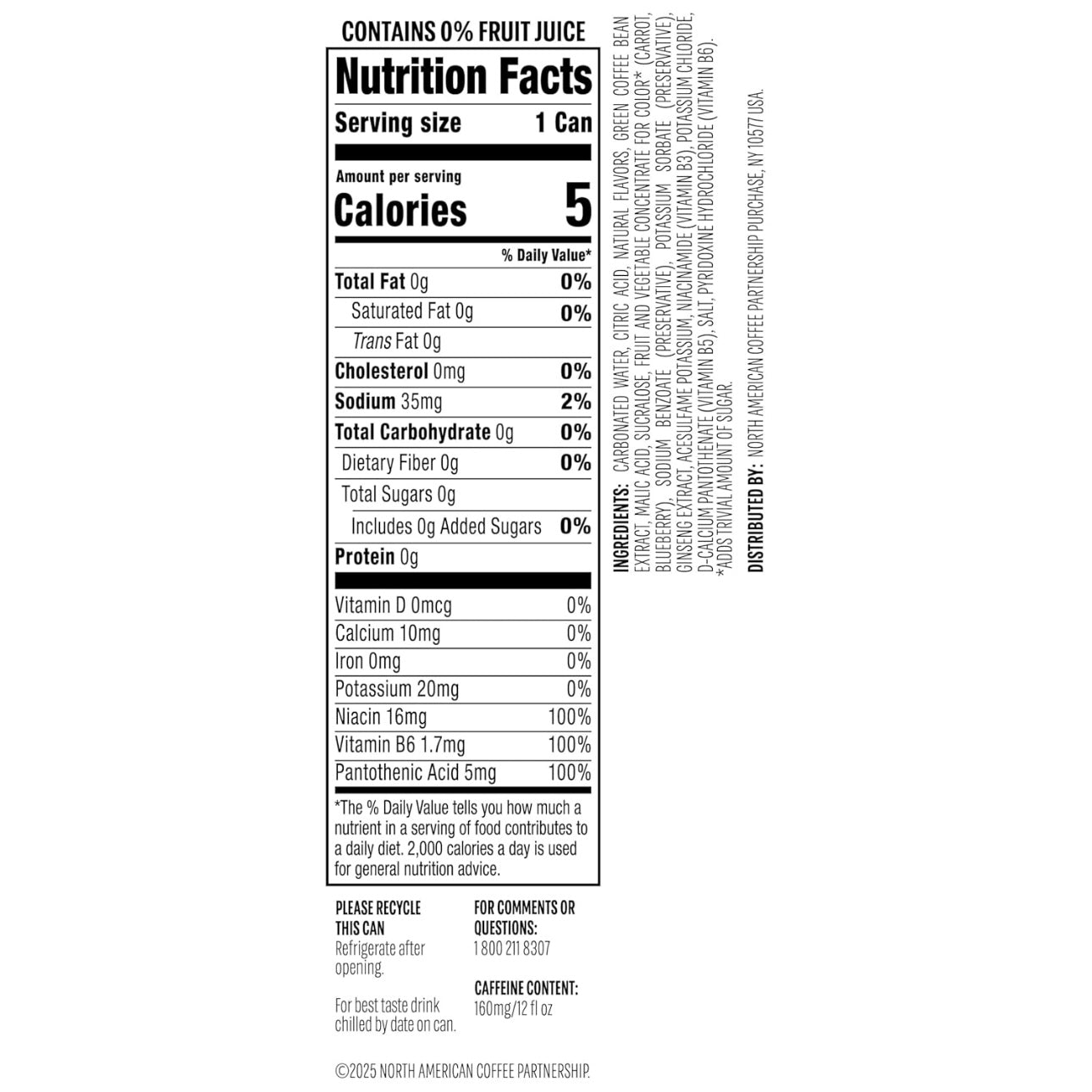 Starbucks Iced Energy Drinks - Blueberry Lemonade Zero